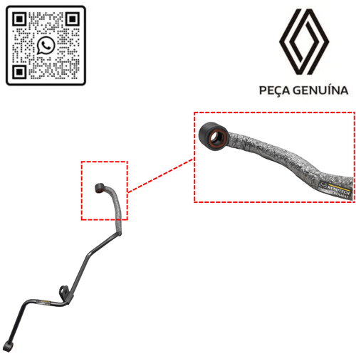 RN 23552R 151923552R TUBO DE ENTRADA LUBRIFICA€AO TURBINA MASTER 2.3 16V M9T - 2